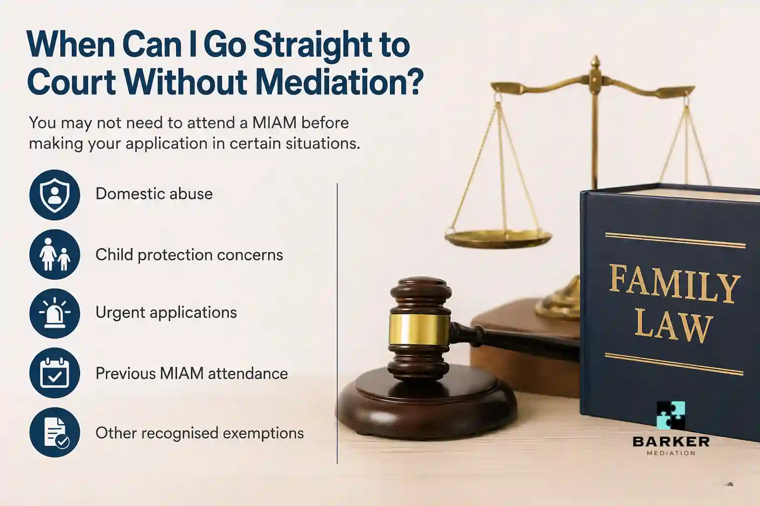 When Can I Go Straight to Court Without Mediation Cheshire?